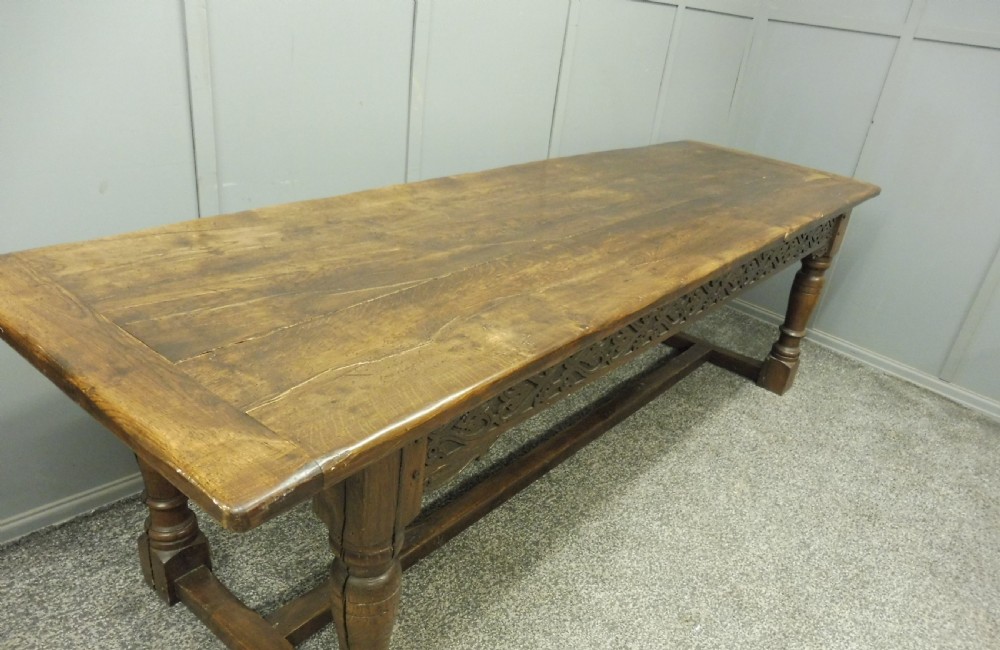 LARGE OAK REFECTORY TABLE View XIII