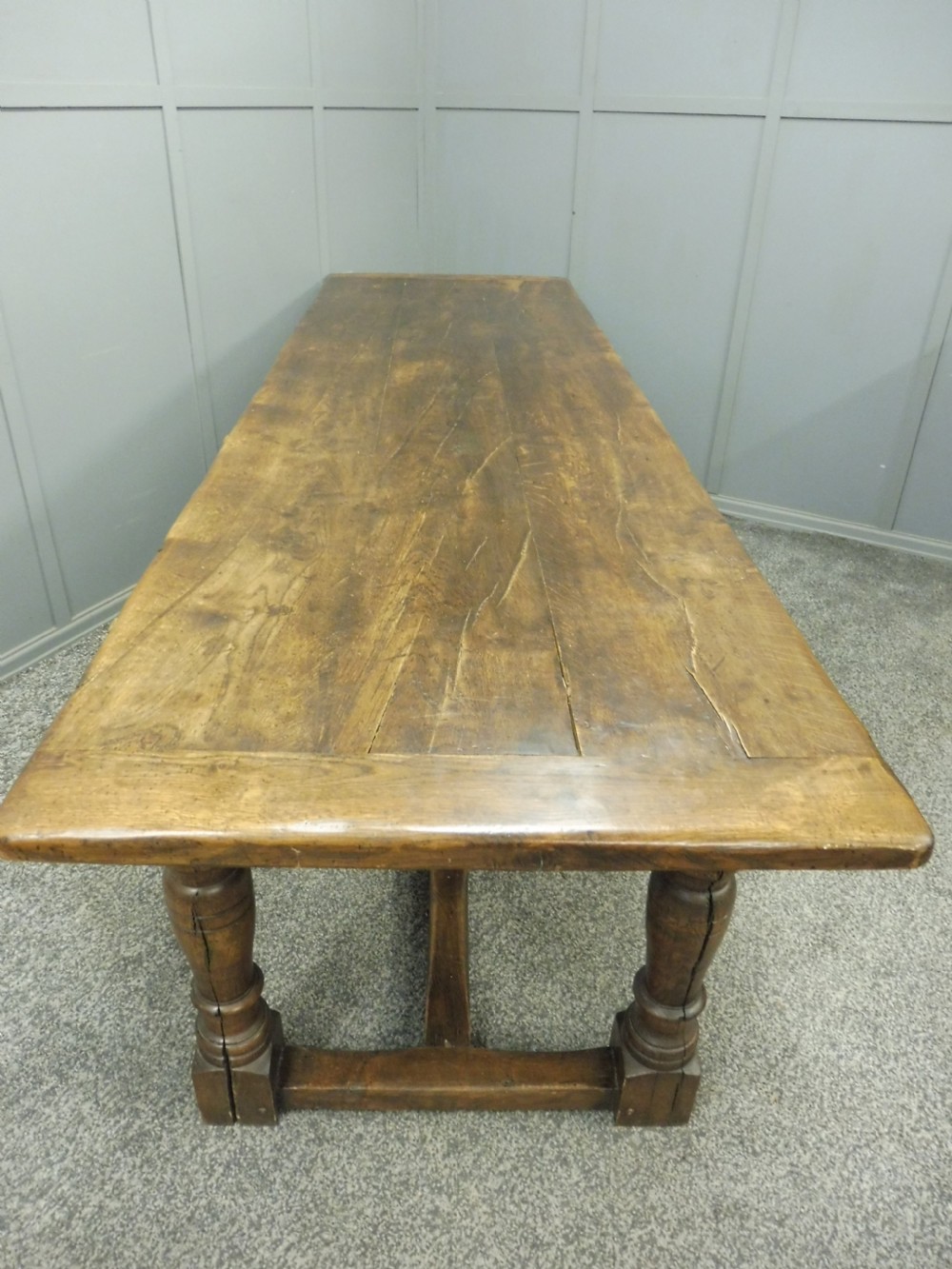 LARGE OAK REFECTORY TABLE View XIV