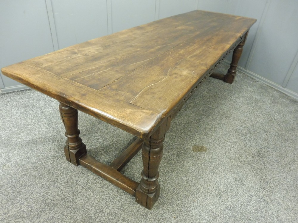 LARGE OAK REFECTORY TABLE View XV