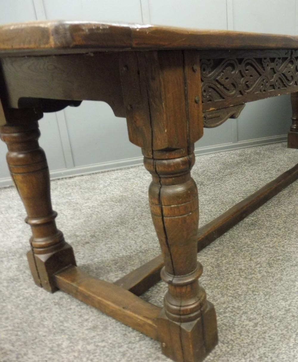 LARGE OAK REFECTORY TABLE View XVI