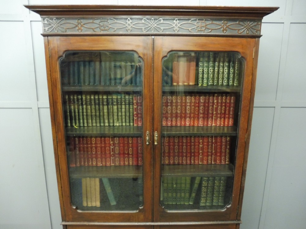 EDWARDIAN MAHOGANY BOOKCASE CIRCA 1910 View V