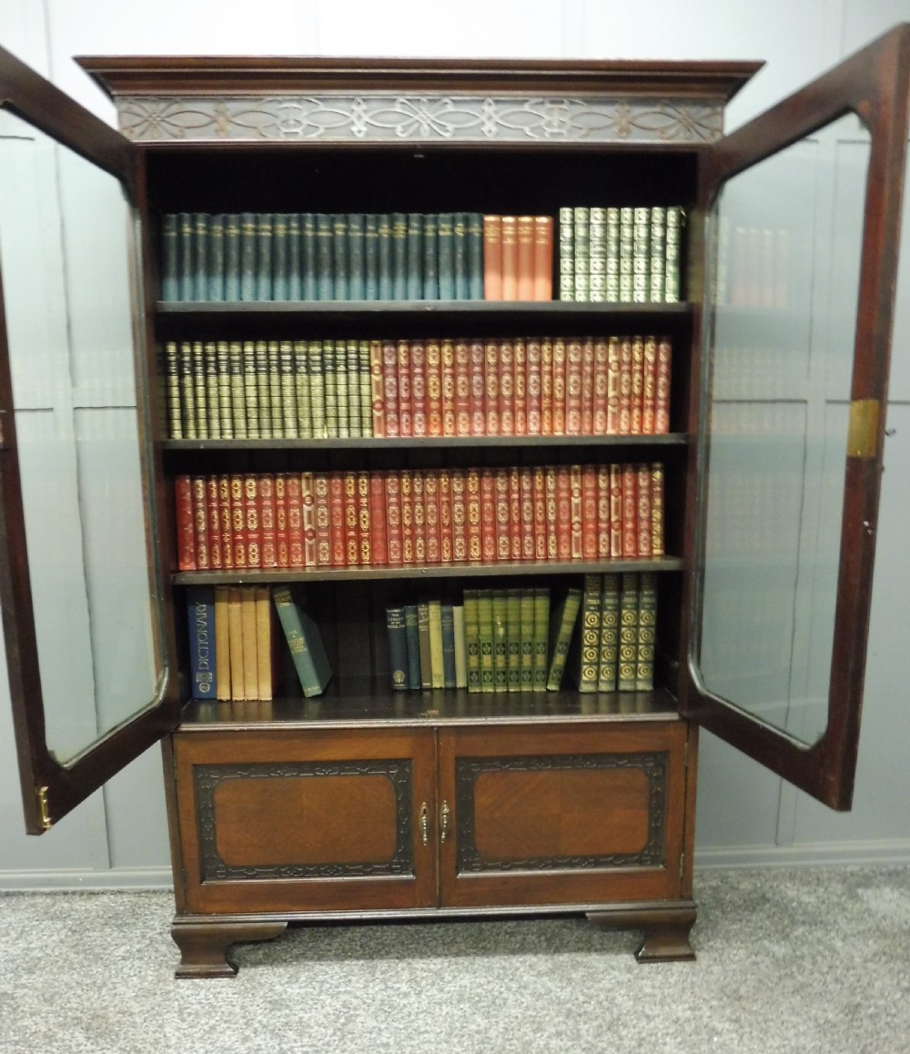 EDWARDIAN MAHOGANY BOOKCASE CIRCA 1910 View VIII