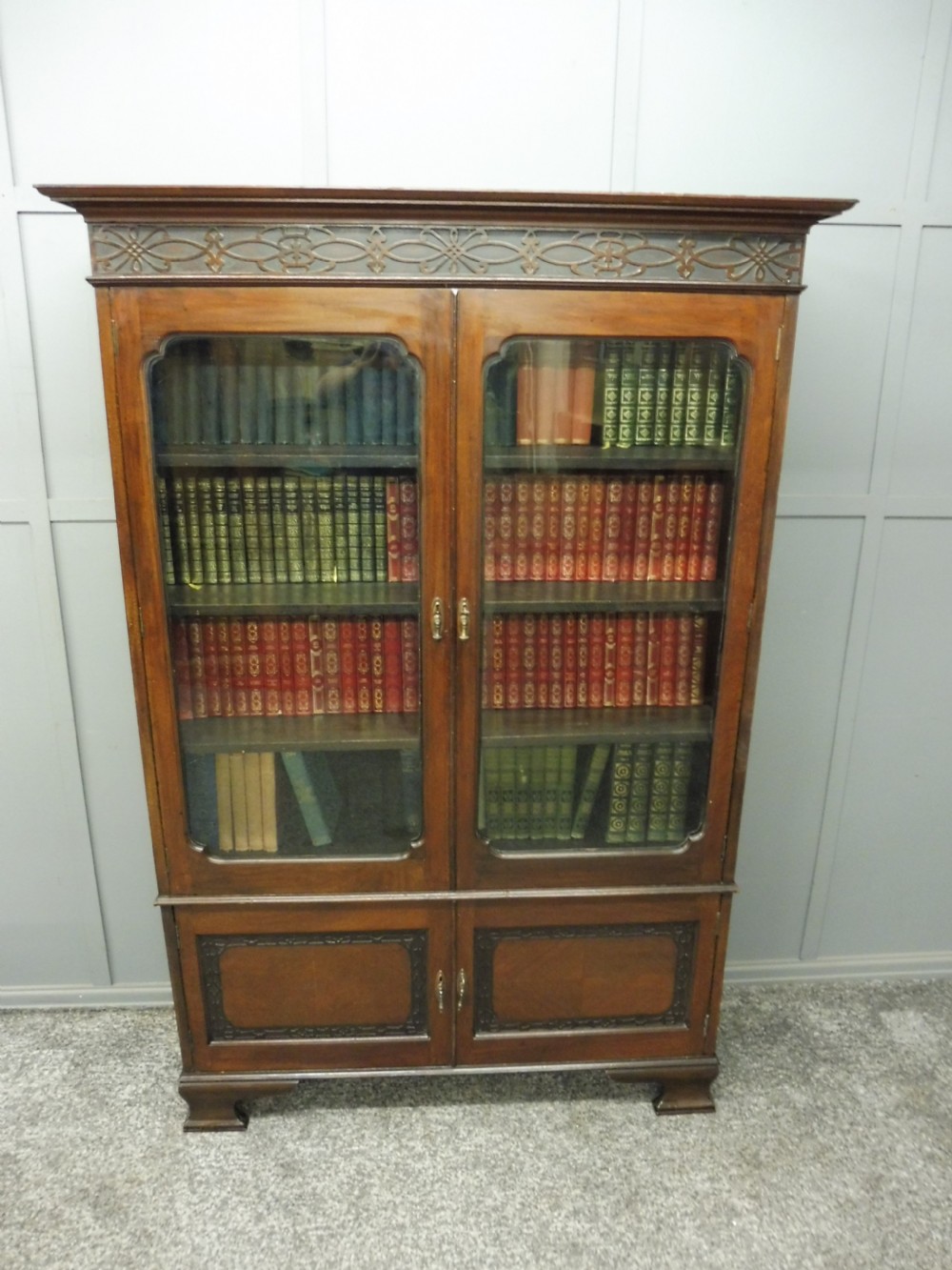EDWARDIAN MAHOGANY BOOKCASE CIRCA 1910 View X