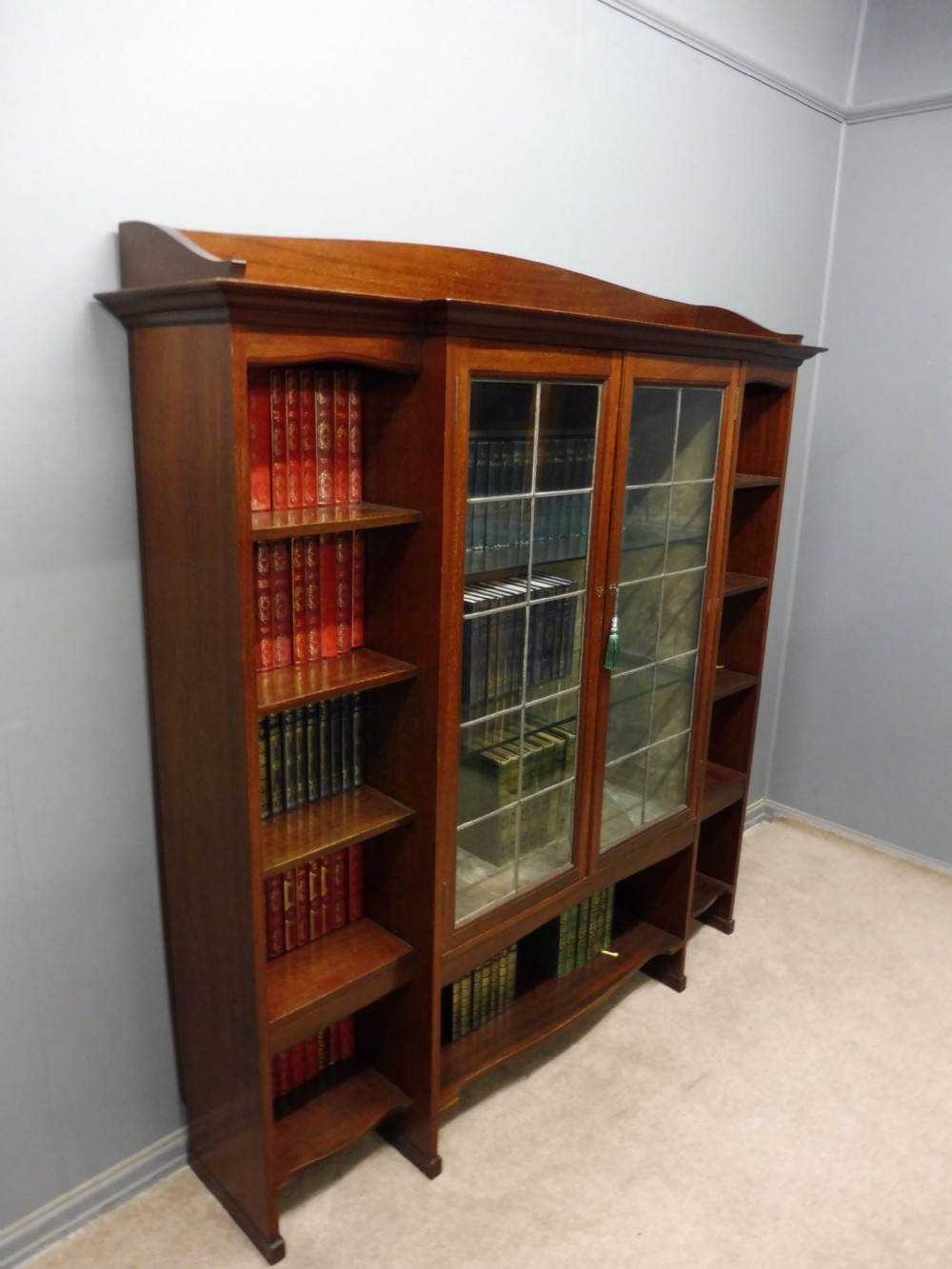 SUPERIOR QUALITY ARTS AND CRAFTS BOOKCASE BY LIBERTY AND CO View II