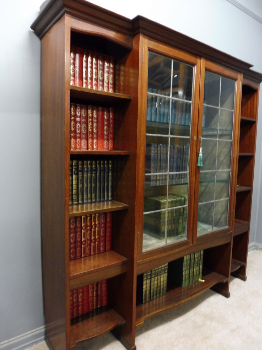 SUPERIOR QUALITY ARTS AND CRAFTS BOOKCASE BY LIBERTY AND CO View VI