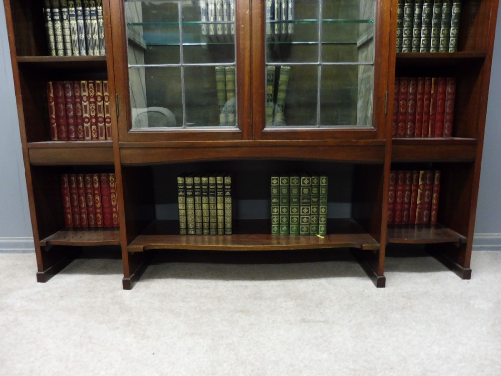 SUPERIOR QUALITY ARTS AND CRAFTS BOOKCASE BY LIBERTY AND CO View VIII