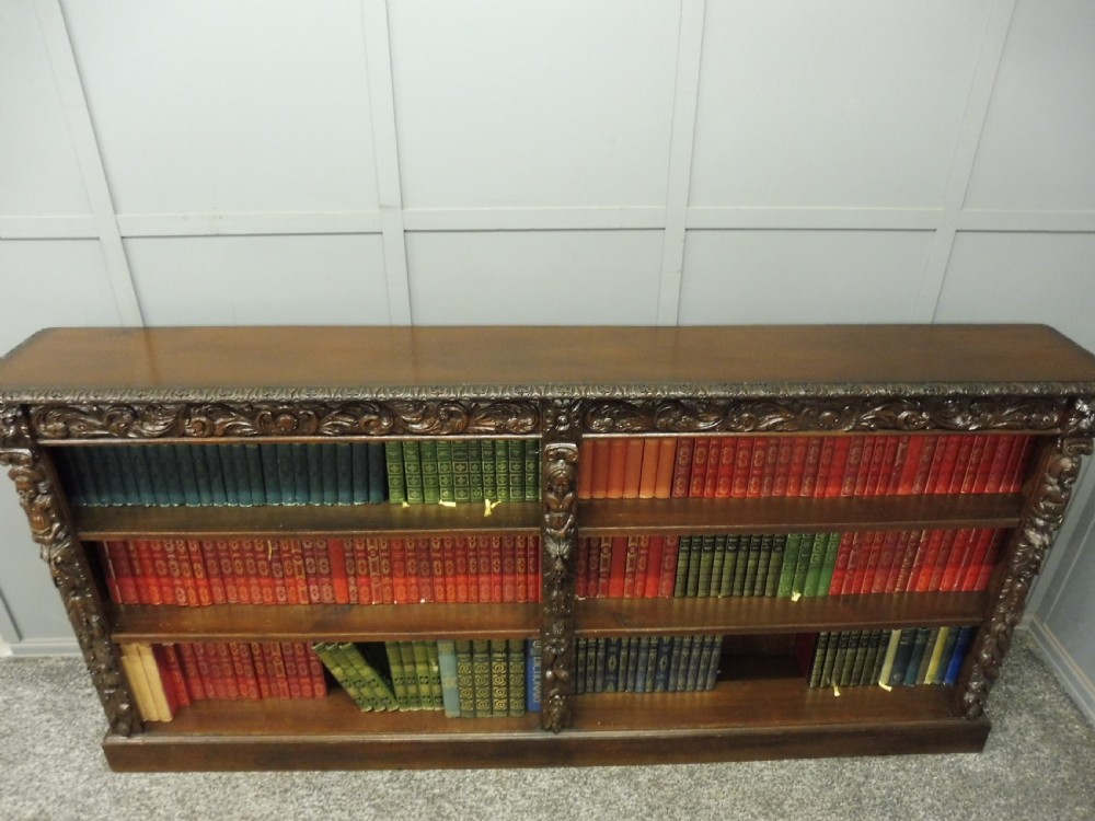 VICTORIAN PERIOD CARVED OAK BOOKCASE View IX