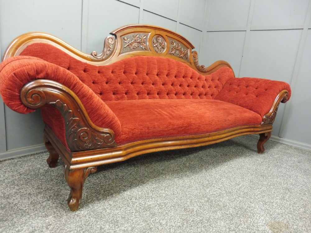 VICTORIAN PERIOD SCROLL END SOFA View II