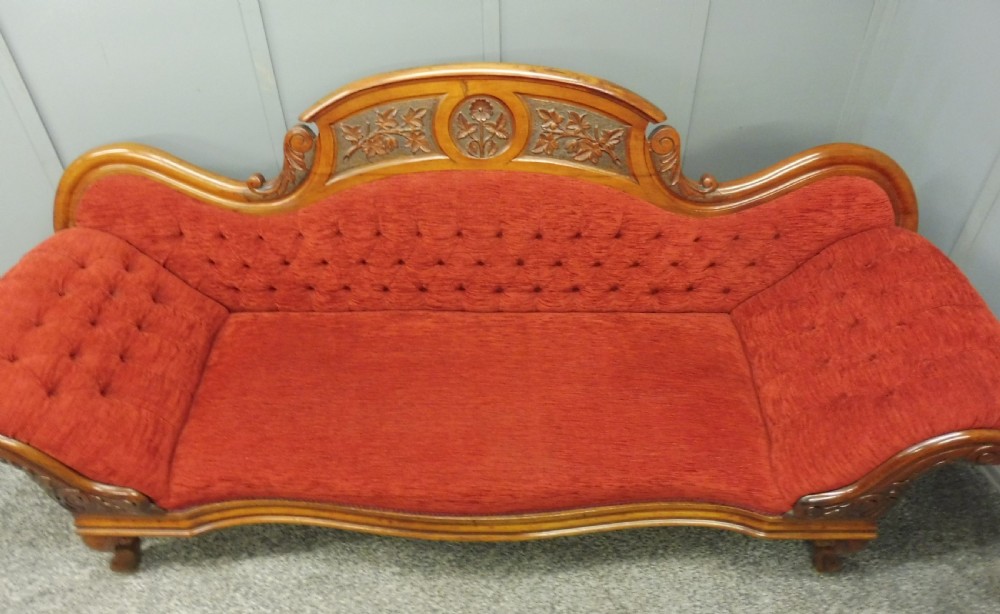 VICTORIAN PERIOD SCROLL END SOFA View VI
