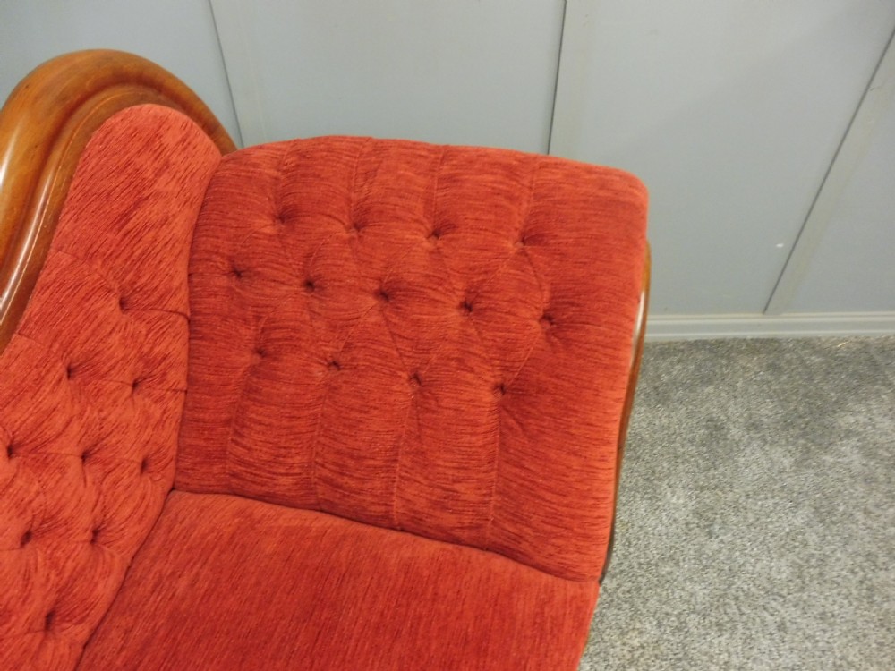 VICTORIAN PERIOD SCROLL END SOFA View VIII