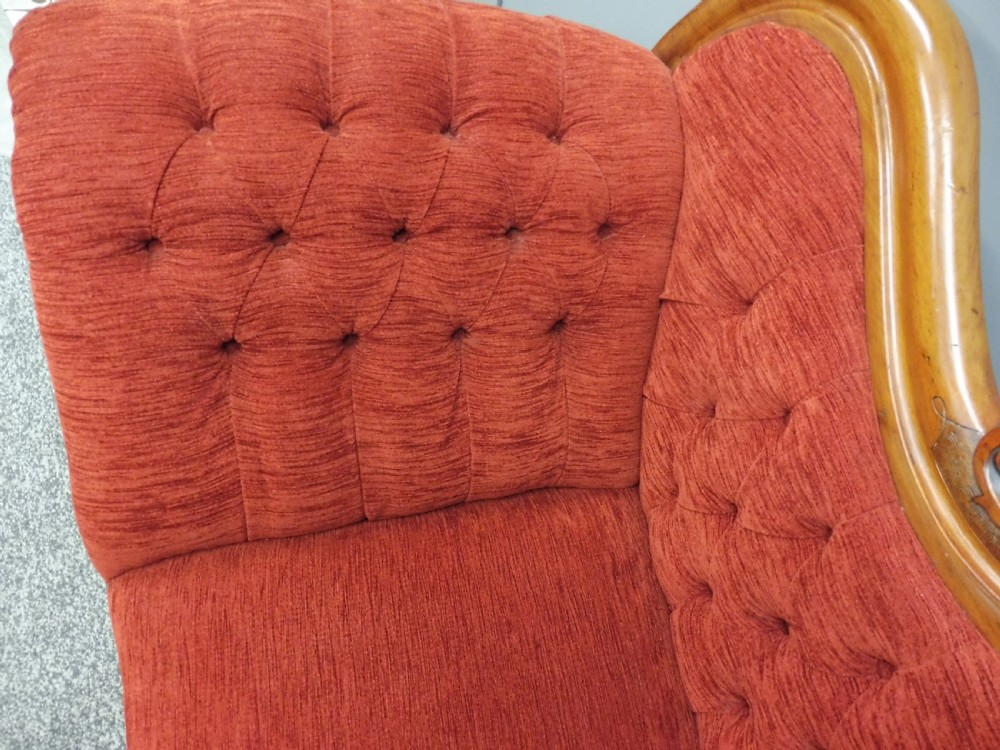 VICTORIAN PERIOD SCROLL END SOFA View IX