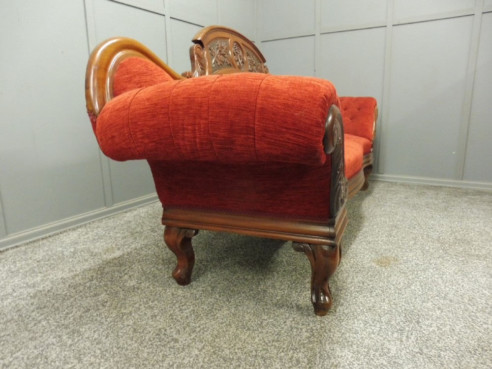 VICTORIAN PERIOD SCROLL END SOFA View X