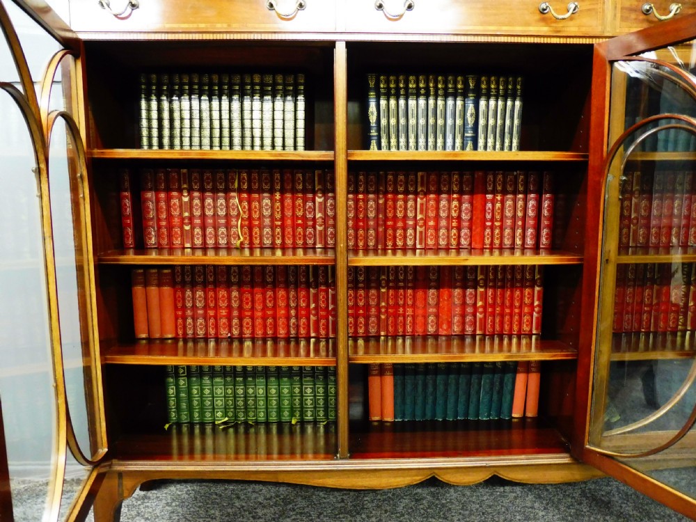 EDWARDIAN MAHOGANY INLAID BOOKCASE View XII