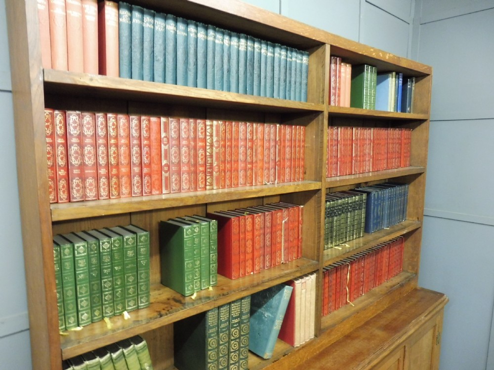 ANTIQUE OAK SCHOOL BOOKCASE CIRCA 1900 View XI