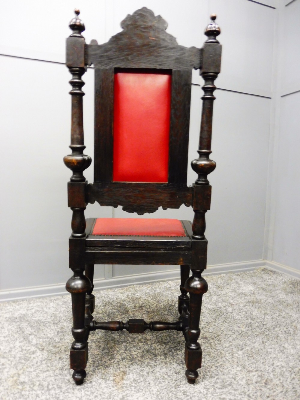 SET OF 8 VICTORIAN OAK DINING CHAIRS View XIV