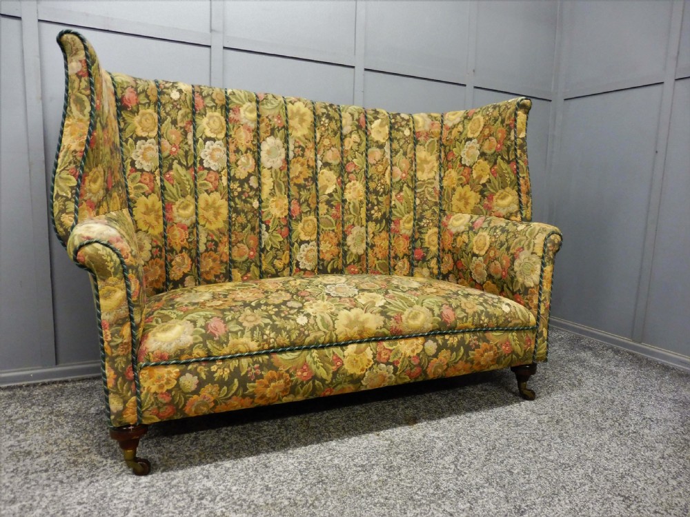 19TH CENTURY DEEP WINGED SOFA View II