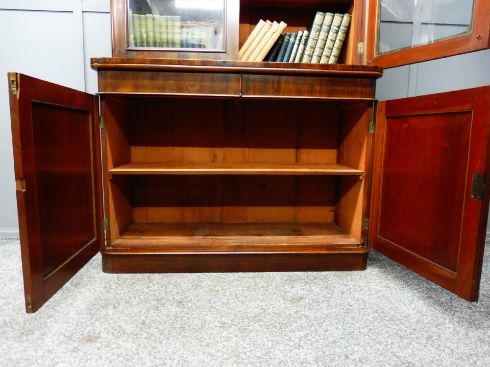 GOOD QUALITY VICTORIAN MAHOGANY BOOKCASE View X