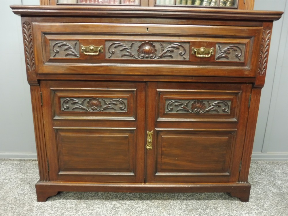  FINE QUALITY VICTORIAN MAHOGANY SECRETAIRE BOOKCASE View VII