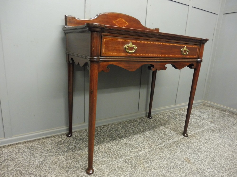 EDWARDIAN INLAID MAHOGANY SIDE TABLE BY MAPLE AND CO