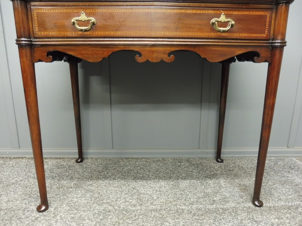 EDWARDIAN INLAID MAHOGANY SIDE TABLE BY MAPLE AND CO View VI