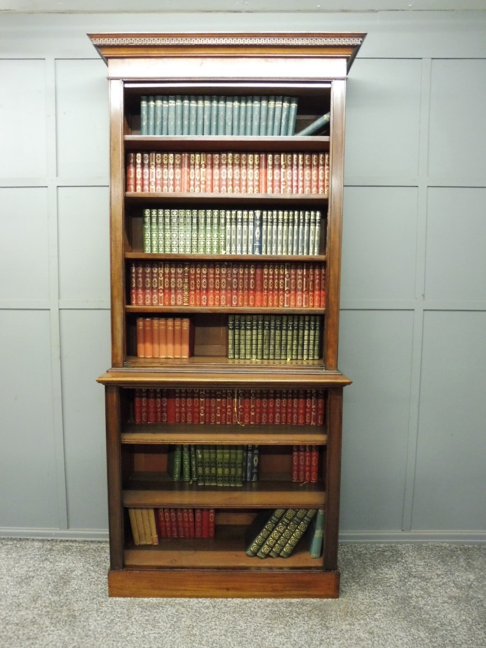 VICTORIAN MAHOGANY OPEN BOOKCASE View II