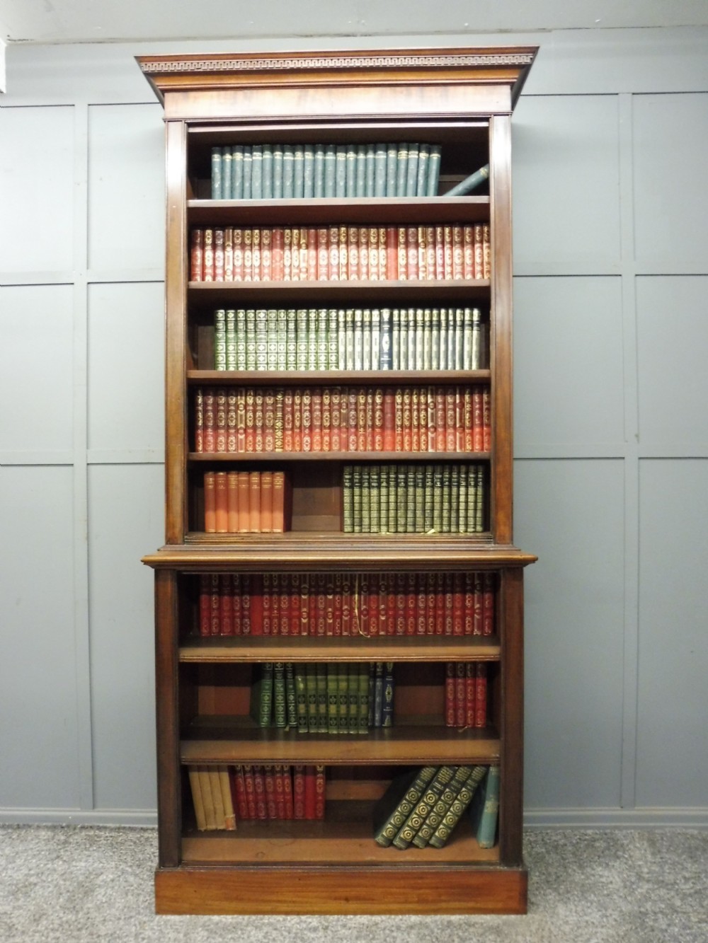 VICTORIAN MAHOGANY OPEN BOOKCASE View III