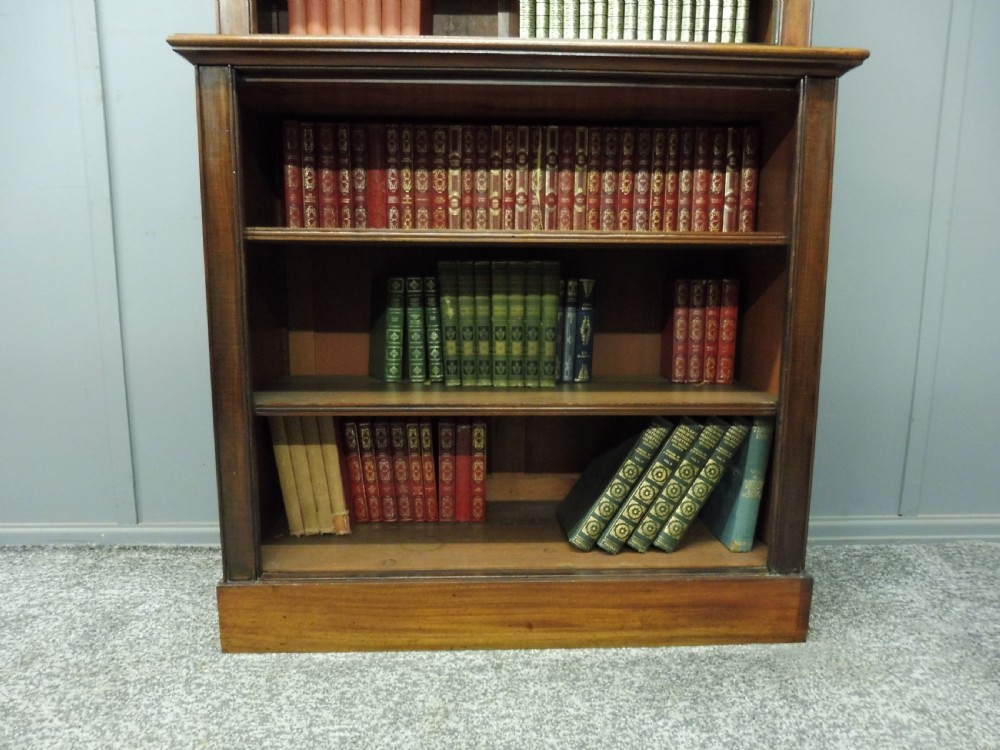 VICTORIAN MAHOGANY OPEN BOOKCASE View V
