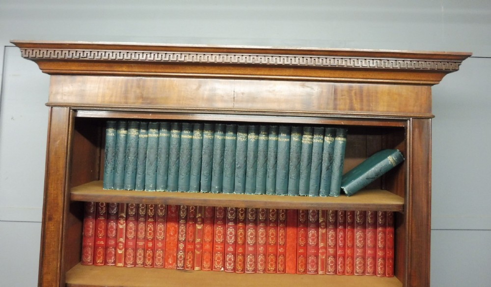 VICTORIAN MAHOGANY OPEN BOOKCASE View VIII