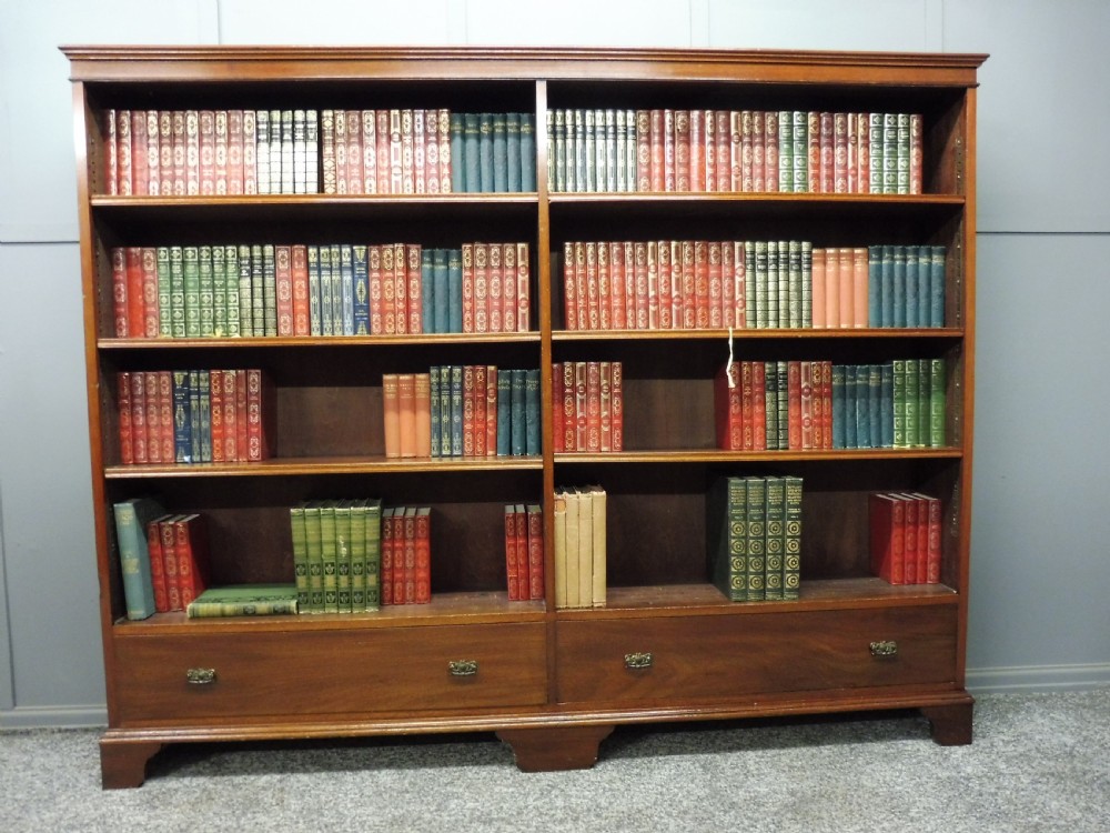 LARGE EDWARDIAN MAHOGANY BOOKCASE View II