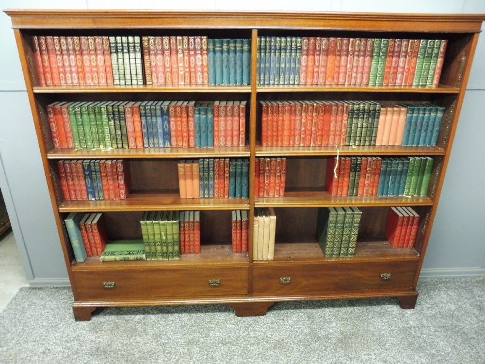 LARGE EDWARDIAN MAHOGANY BOOKCASE View IV