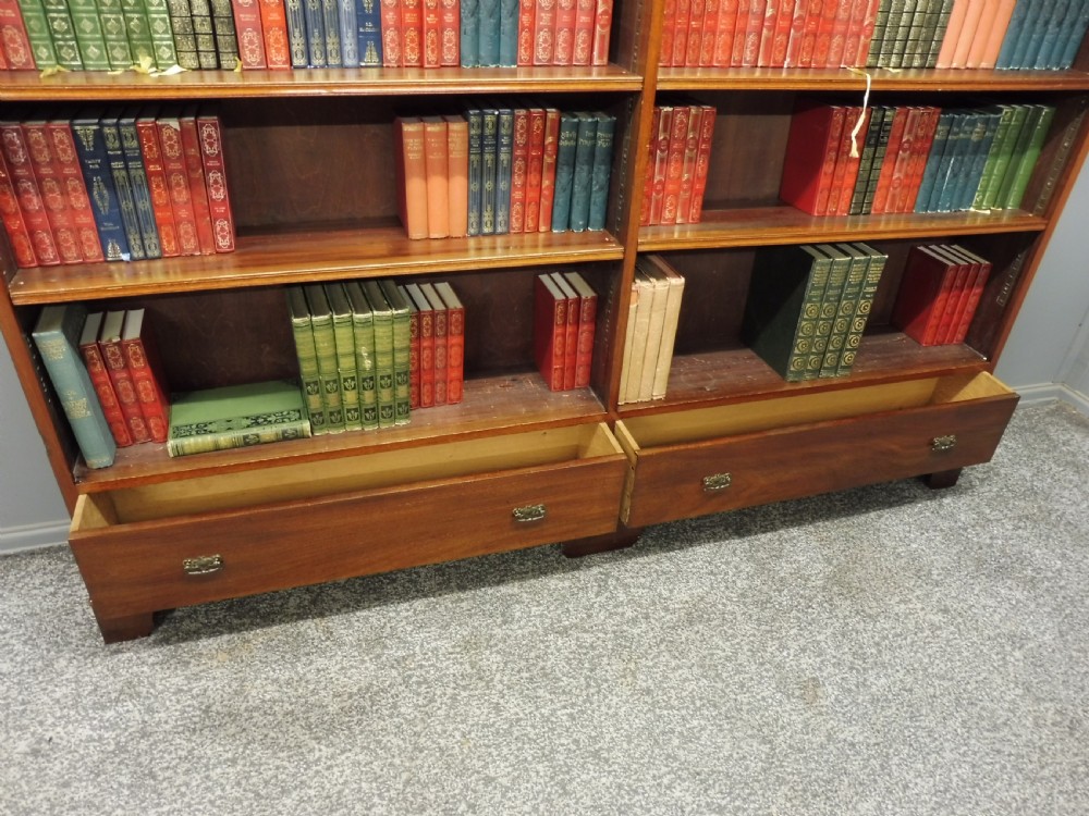 LARGE EDWARDIAN MAHOGANY BOOKCASE View X