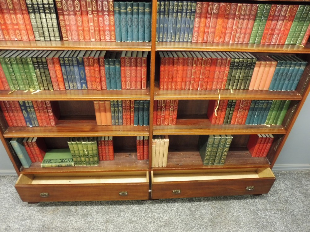 LARGE EDWARDIAN MAHOGANY BOOKCASE View XI