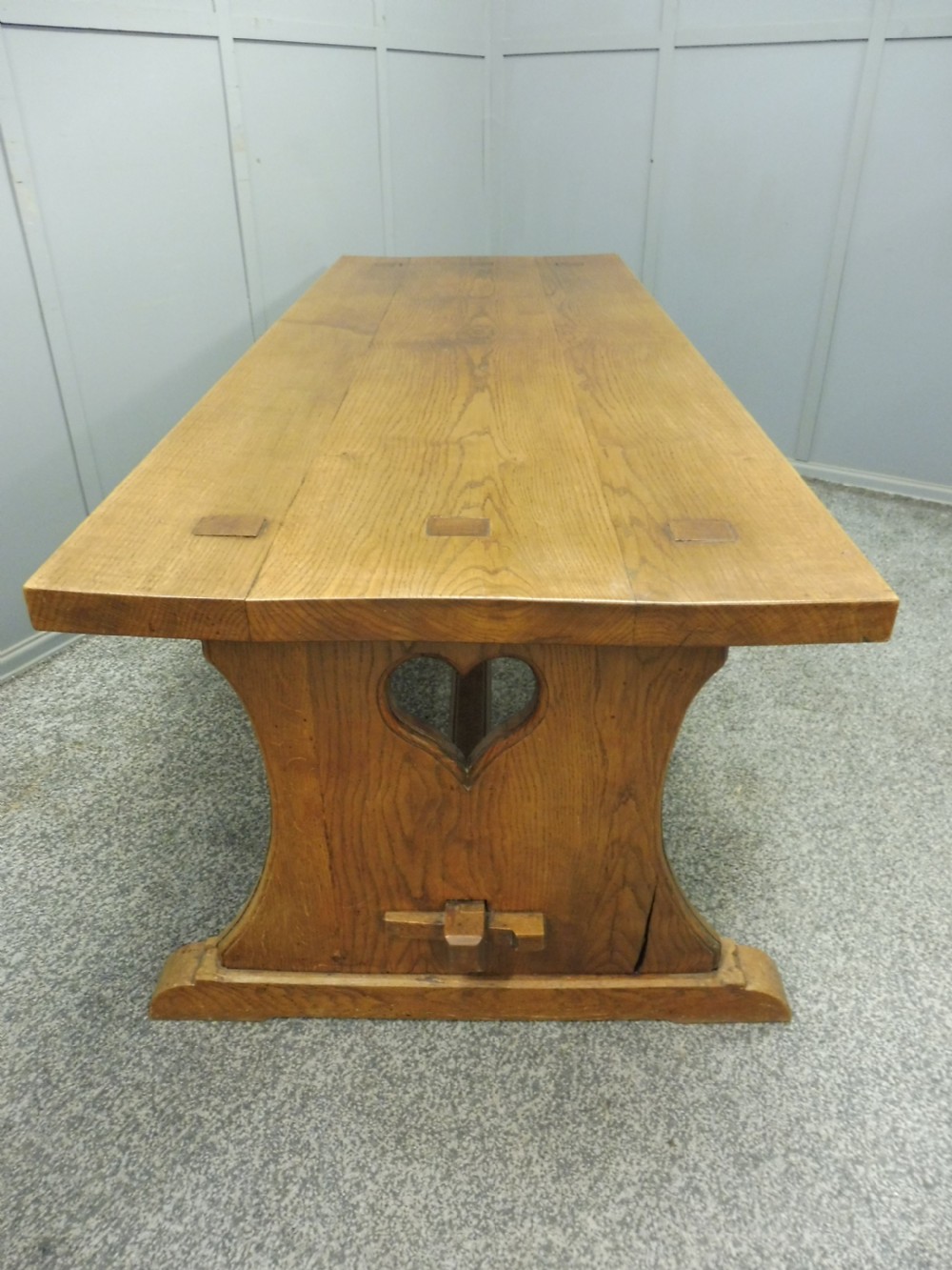 SOLID OAK ARTS AND CRAFTS FARMHOUSE TABLE View II
