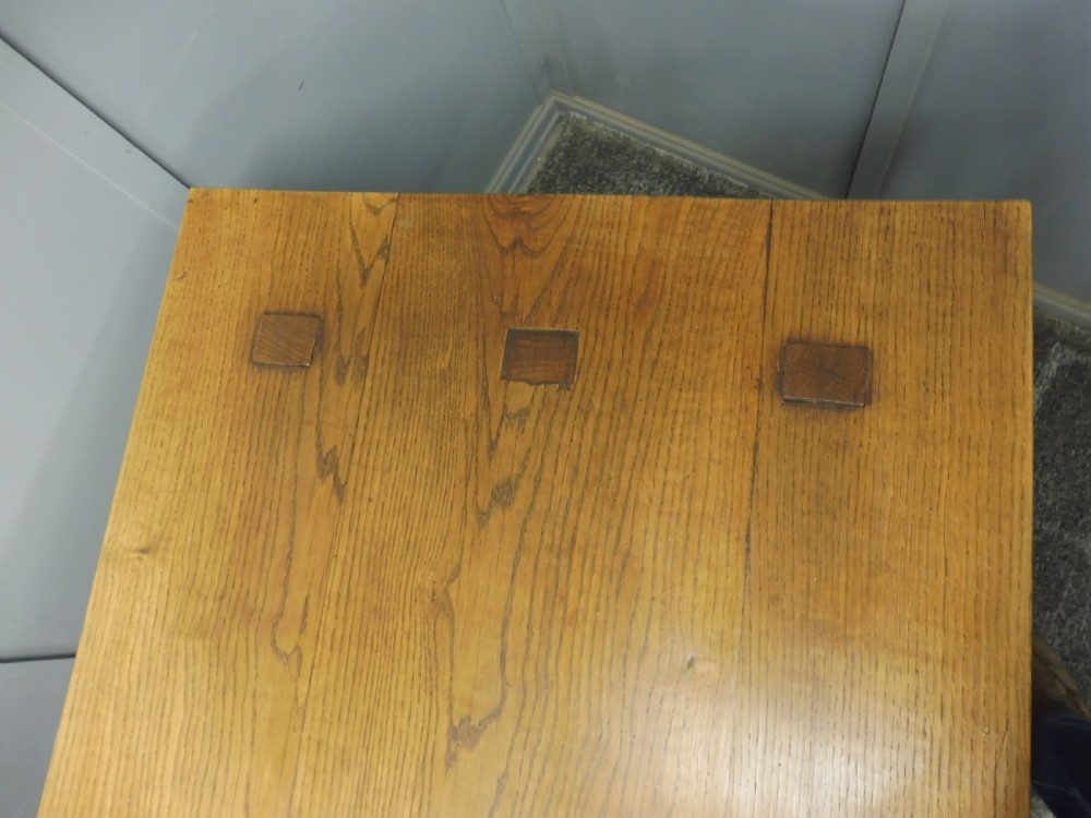 SOLID OAK ARTS AND CRAFTS FARMHOUSE TABLE View VII