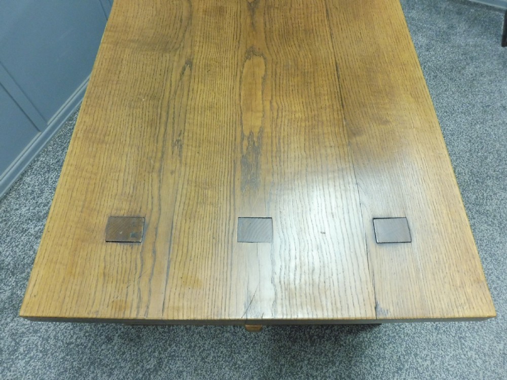 SOLID OAK ARTS AND CRAFTS FARMHOUSE TABLE View VIII