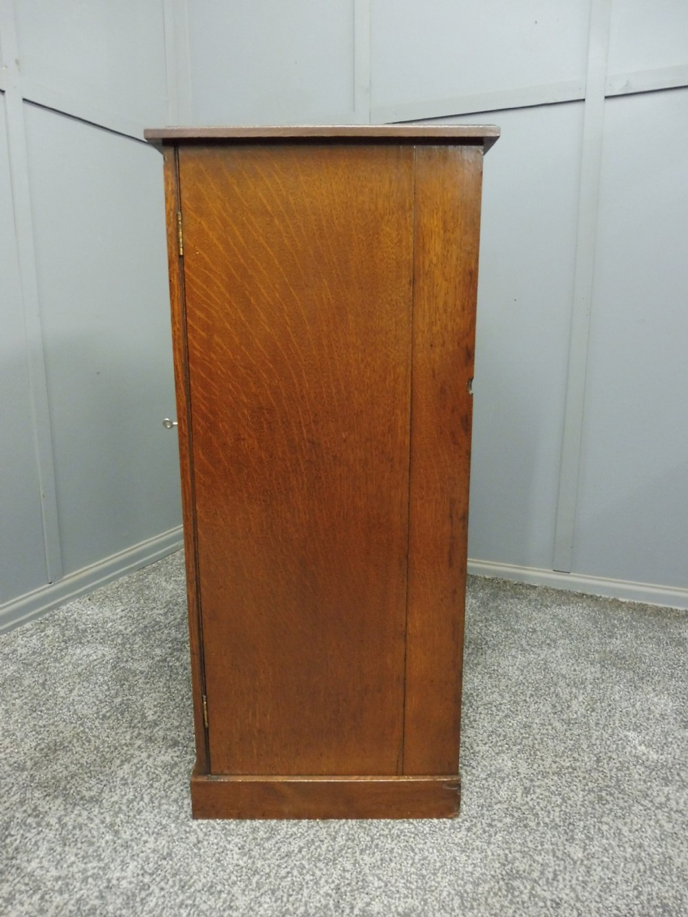 EDWARDIAN OAK WELLINGTON COLLECTORS CHEST View VI