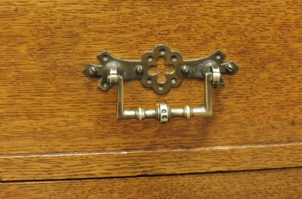EDWARDIAN OAK WELLINGTON COLLECTORS CHEST View VIII
