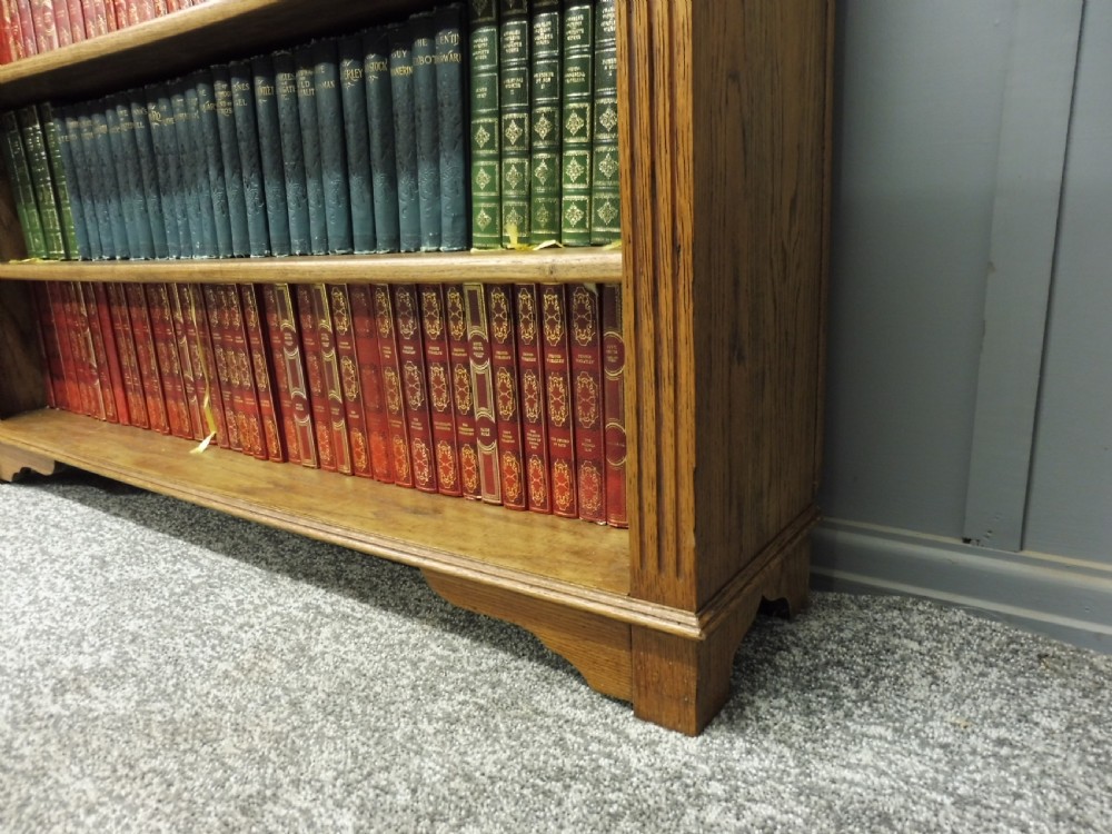 EDWARDIAN OAK OPEN BOOKCASE View VII