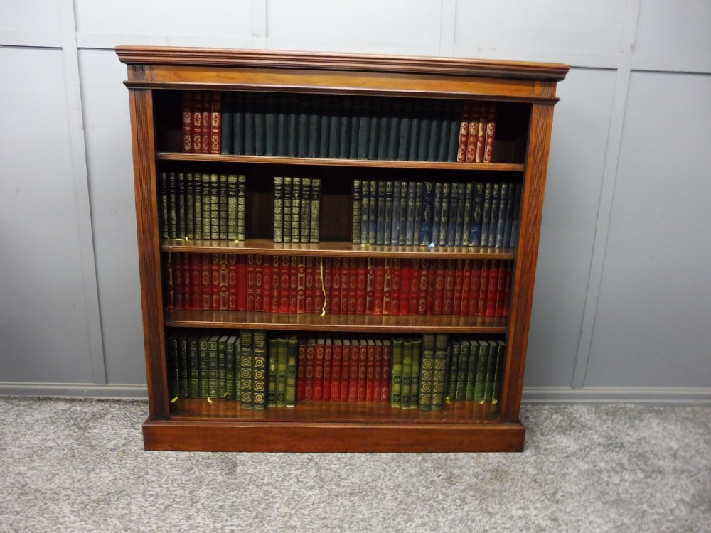 VICTORIAN WALNUT OPEN BOOKCASE View II