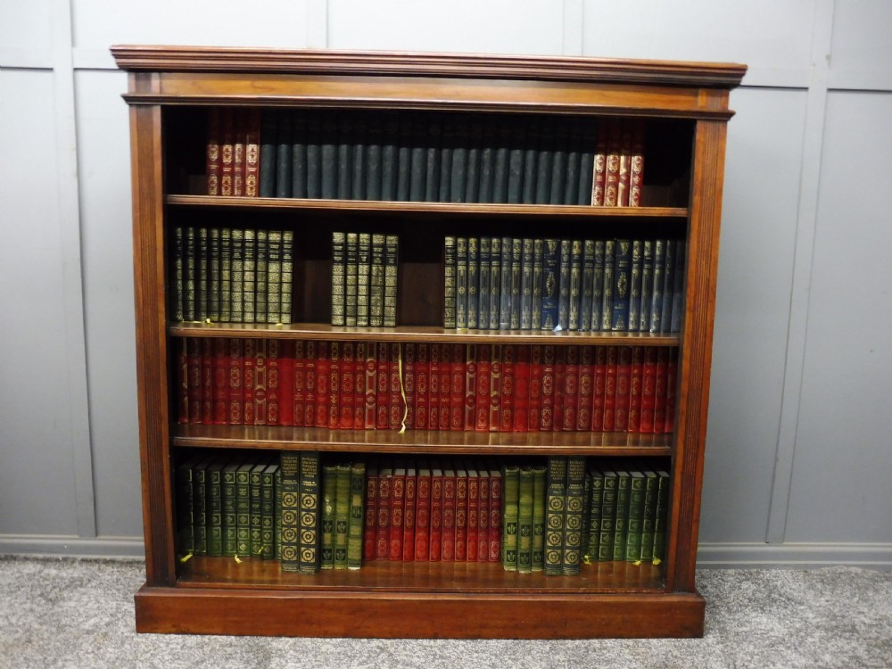 VICTORIAN WALNUT OPEN BOOKCASE View III