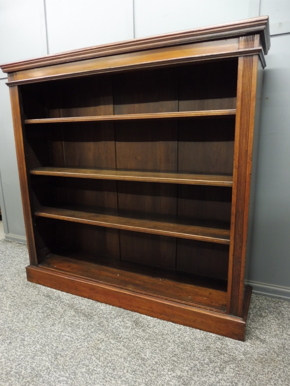 VICTORIAN WALNUT OPEN BOOKCASE View VII