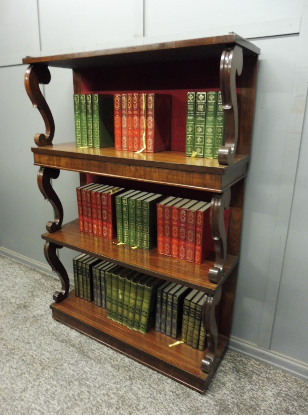 EARLY 19TH CENTURY ROSEWOOD BOOKSHELVES View IX