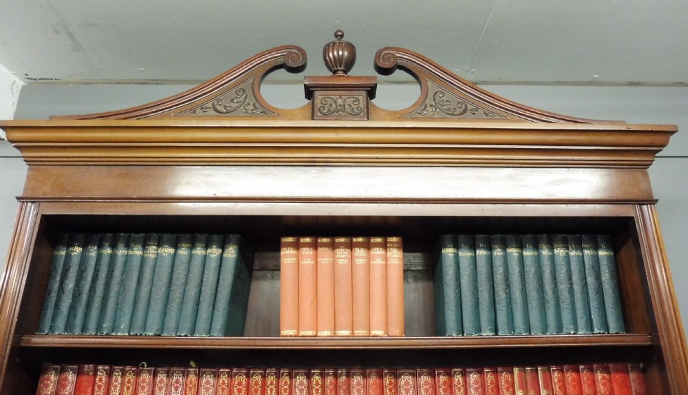 TALL VICTORIAN SECRETAIRE  OPEN BOOKCASE View XI