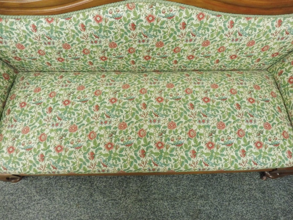 VICTORIAN MAHOGANY SCROLL END SOFA View V