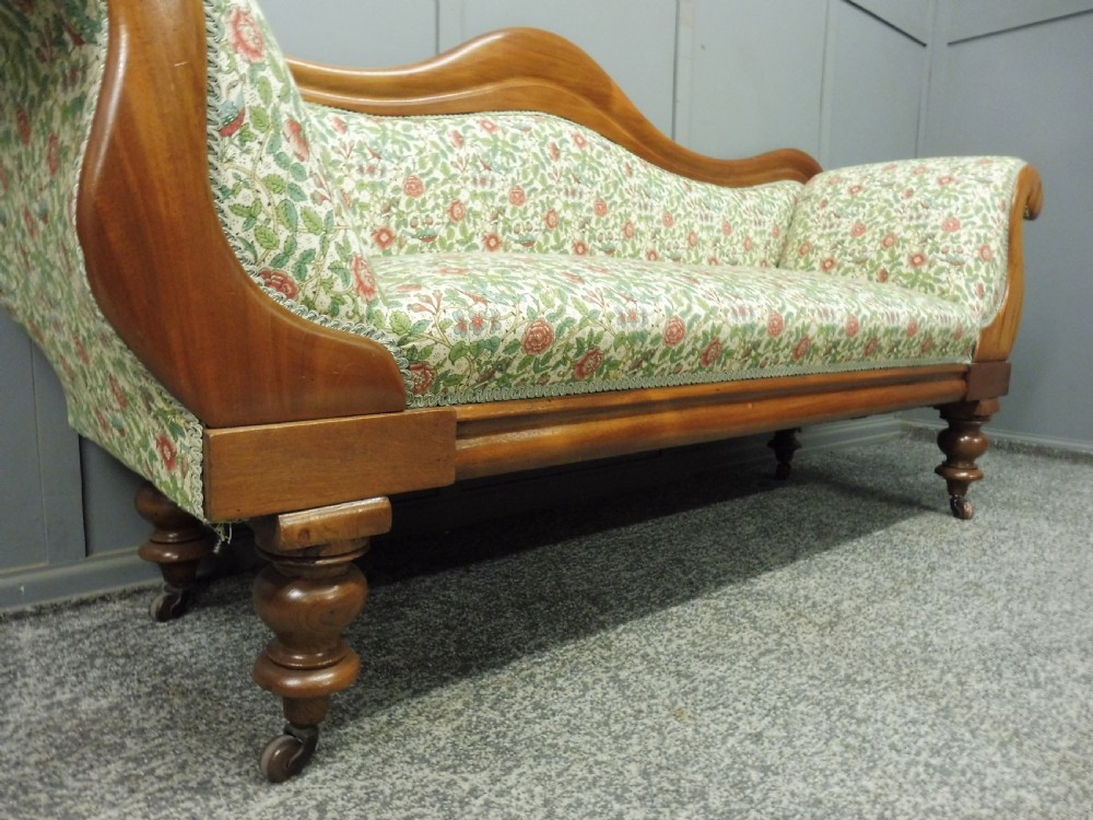 VICTORIAN MAHOGANY SCROLL END SOFA View VI