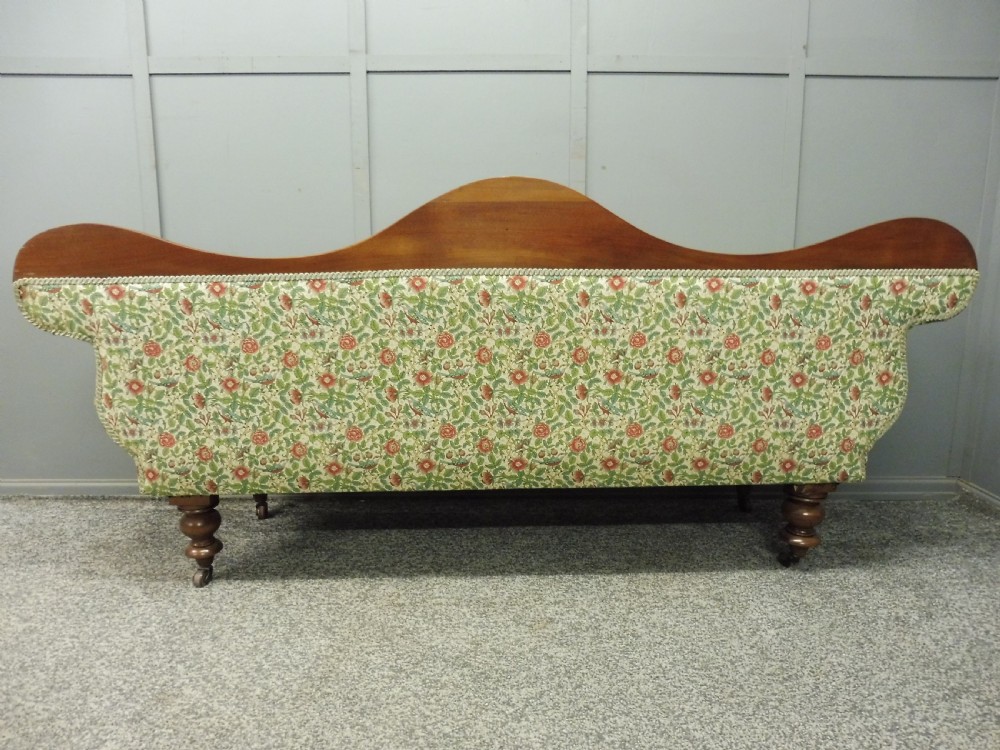 VICTORIAN MAHOGANY SCROLL END SOFA View IX