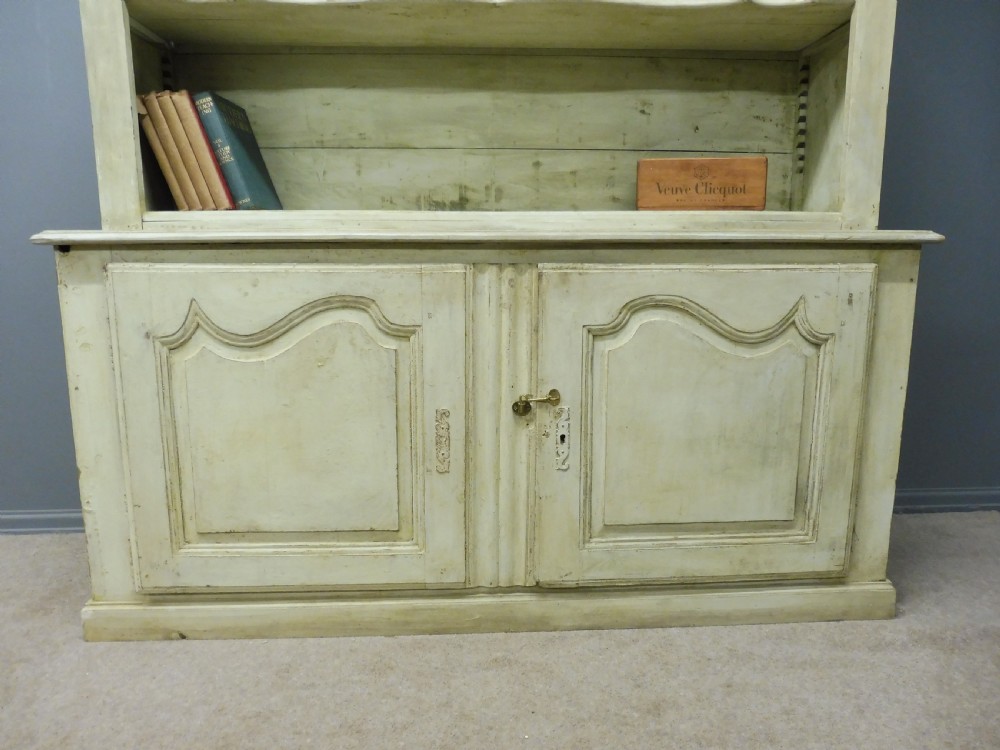 LARGE RUSTIC PAINTED FRENCH BOOKCASE View VI
