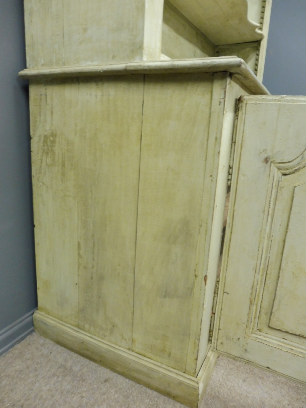 LARGE RUSTIC PAINTED FRENCH BOOKCASE View IX