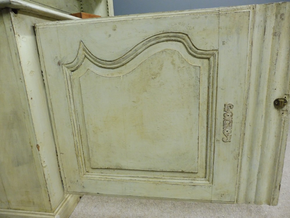 LARGE RUSTIC PAINTED FRENCH BOOKCASE View X