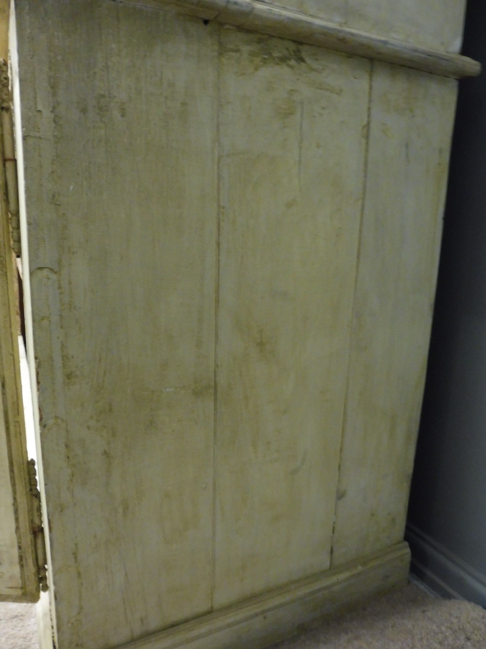LARGE RUSTIC PAINTED FRENCH BOOKCASE View XI